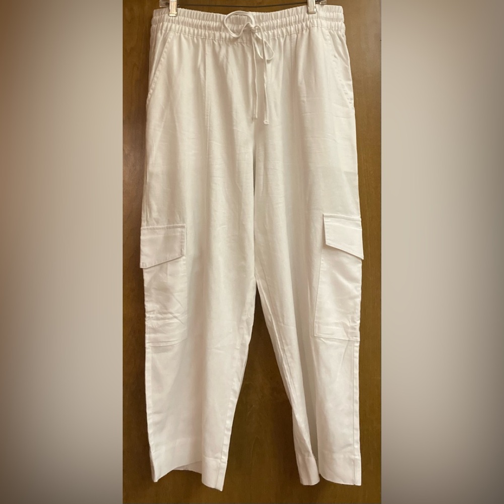 Free Assembly White Cargo Jacket Pants
